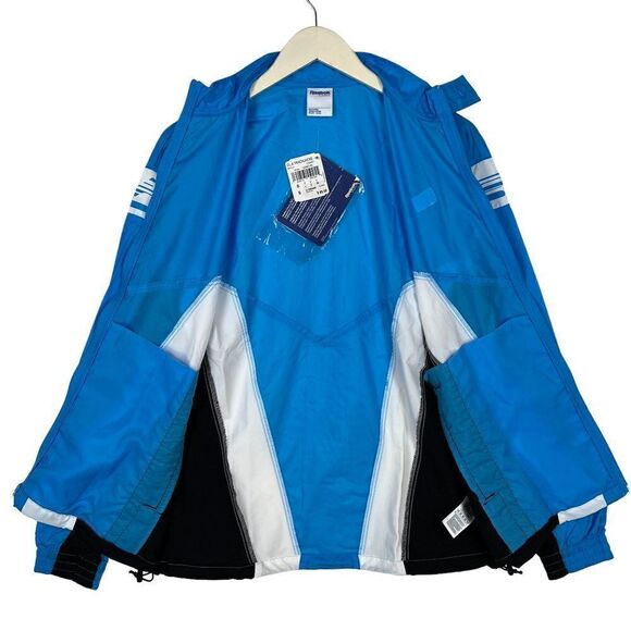 NWT Reebok Classic Men US S Zip Track Jacket Blue/Black/White | $80 - Picture 3 of 16